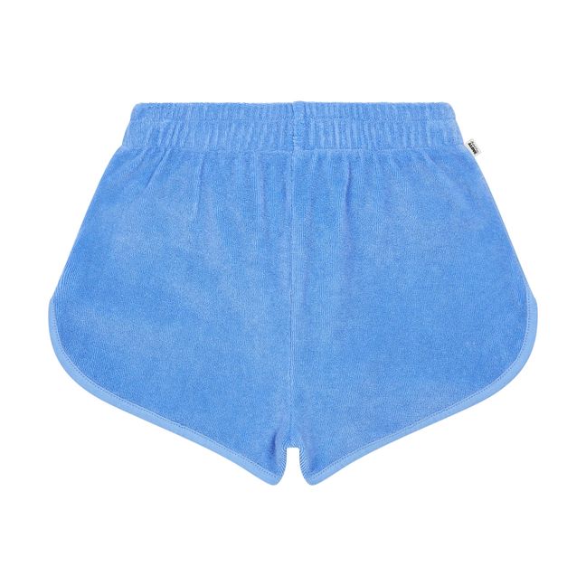 Organic Terry Cloth Shorts Blu