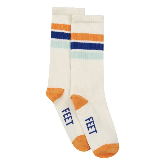 Pack 2 Chaussettes Funky Coast Blanc