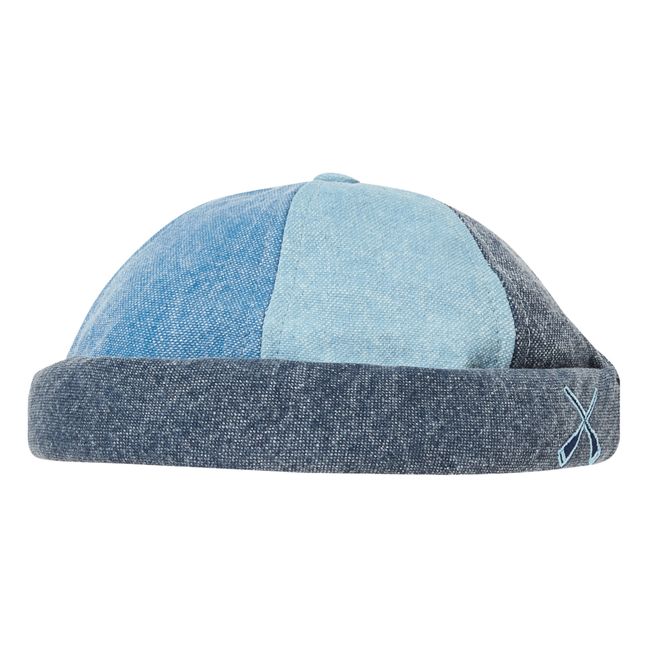 Patchwork Miki Docker Hat Blue