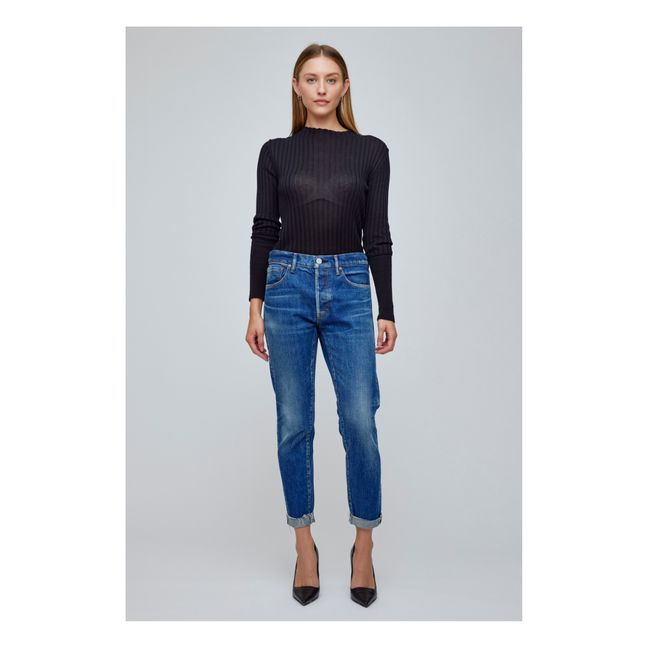 Wilbur Tapered Mid-Rise Jeans Blue