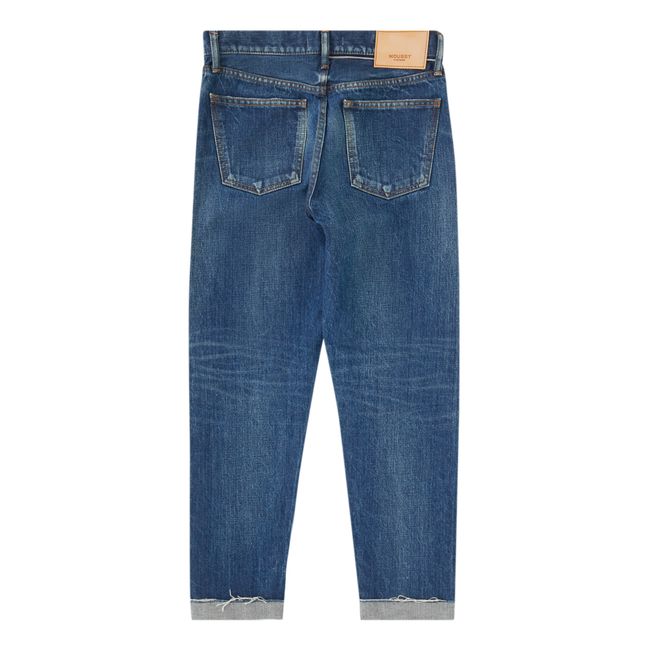 Wilbur Tapered Mid-Rise Jeans Azul