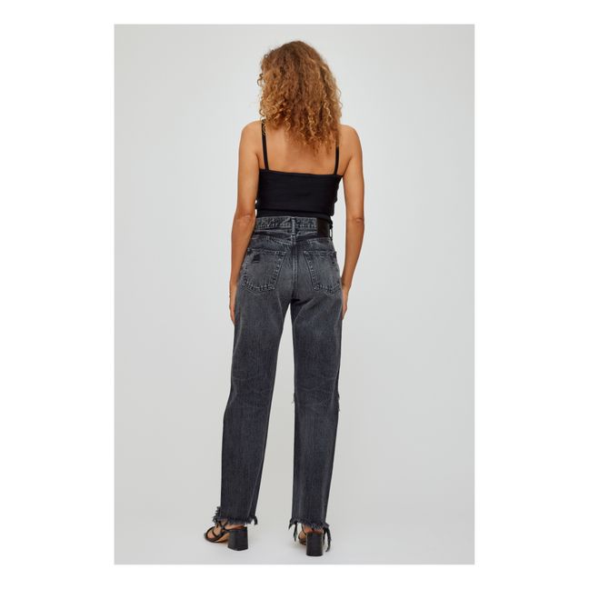 MV Odessa Wide Straight Jeans | Negro