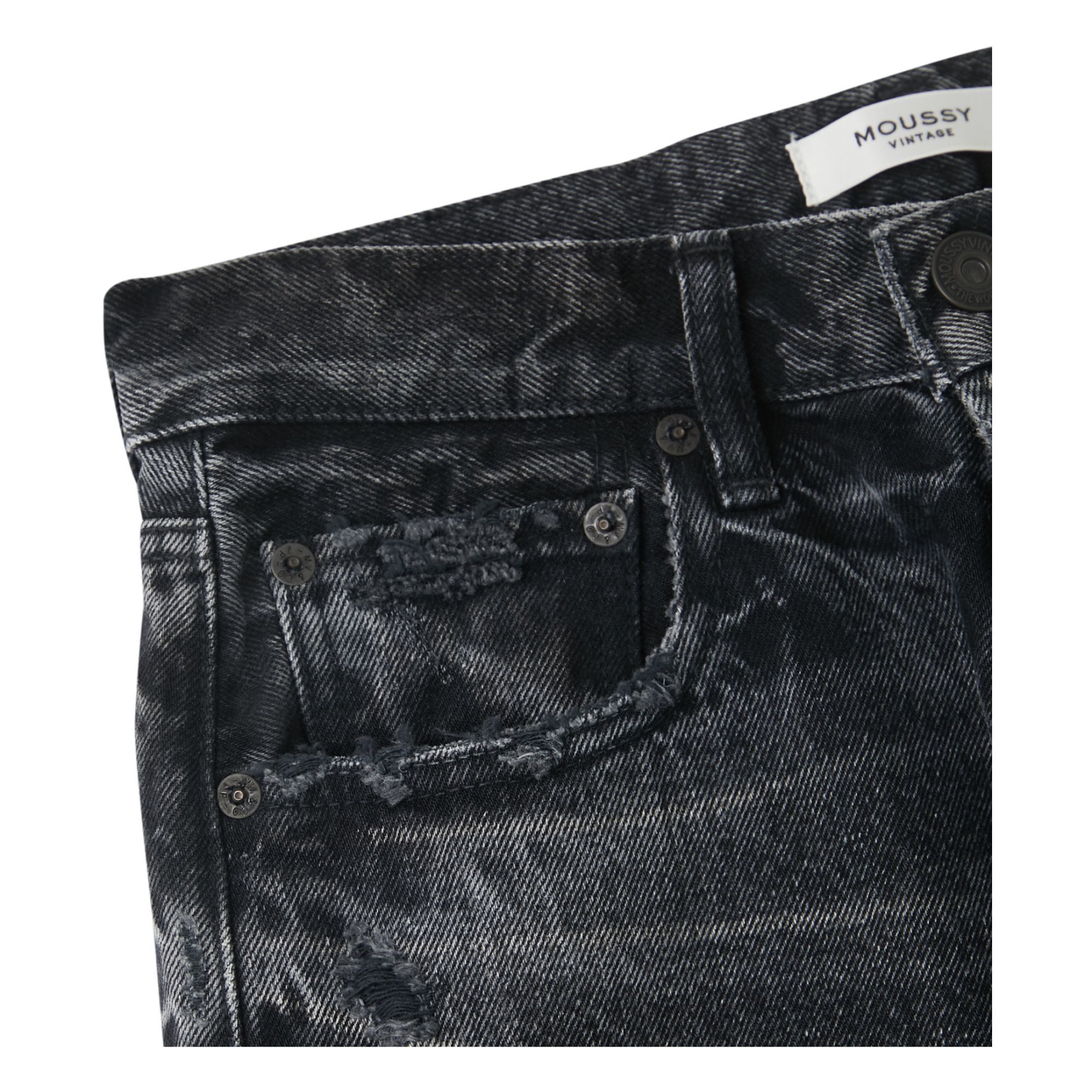 MV Odessa Wide Straight Jeans Black 