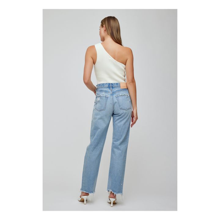 Moussy Vintage - MV Odessa Wide Straight Jeans - Light Blue