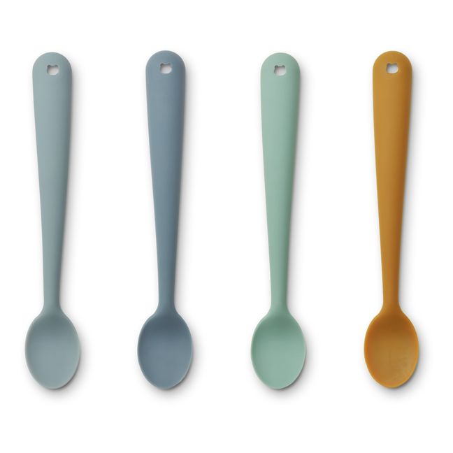 Sive Silicone Spoons - Set of 4 Azul