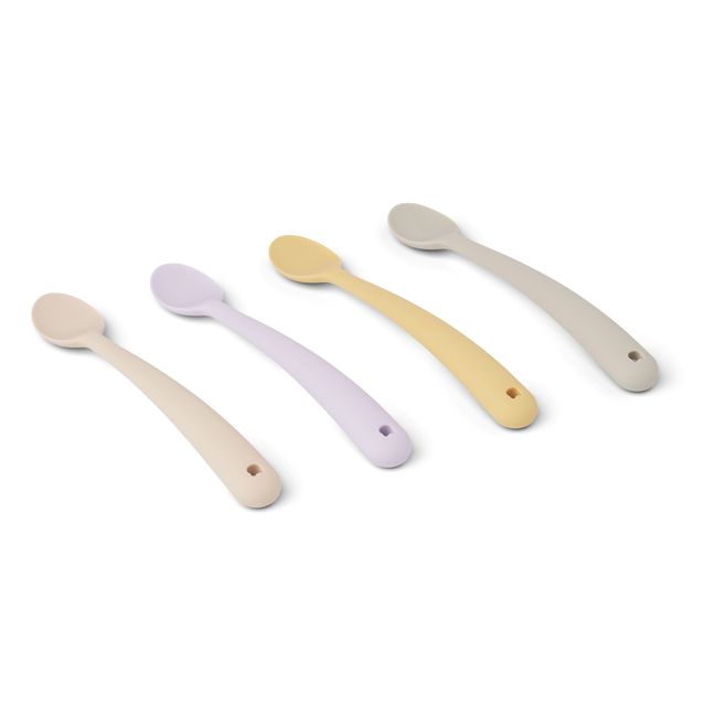 Sive Silicone Spoons - Set of 4 | Pale yellow