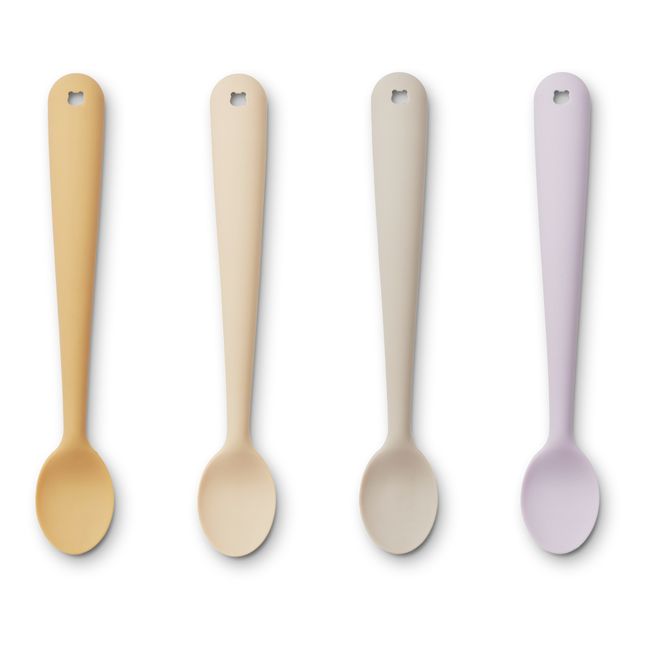 Sive Silicone Spoons - Set of 4 | Amarillo palo