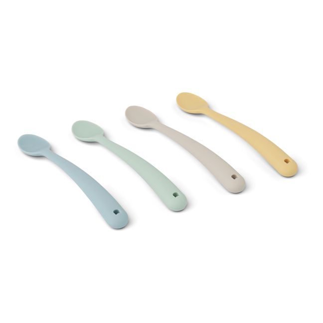 Sive Silicone Spoons - Set of 4 Azul Gris