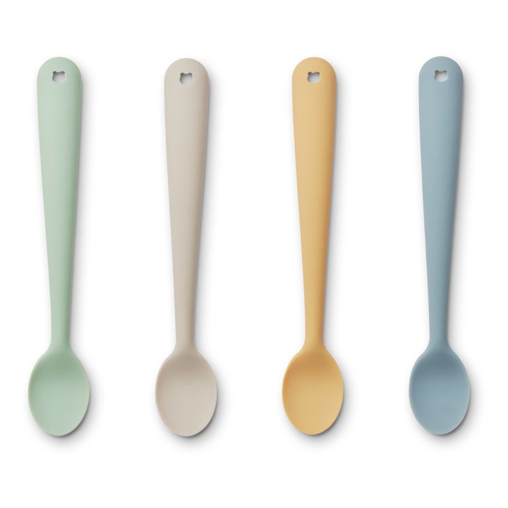 Sive Silicone Spoons - Set of 4 | Azul Gris- Imagen del producto n°1