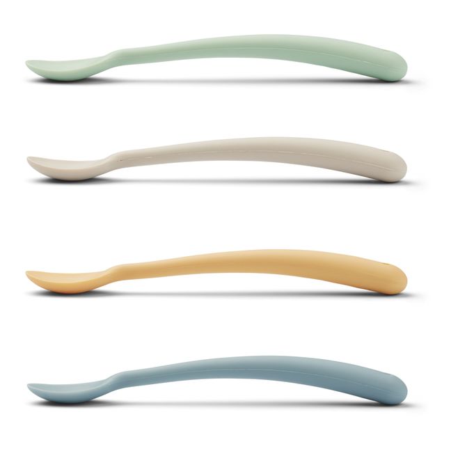 Sive Silicone Spoons - Set of 4 | Azul Gris