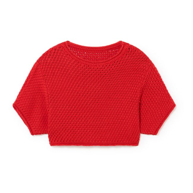 Kawaii Cropped Jumper Rosso