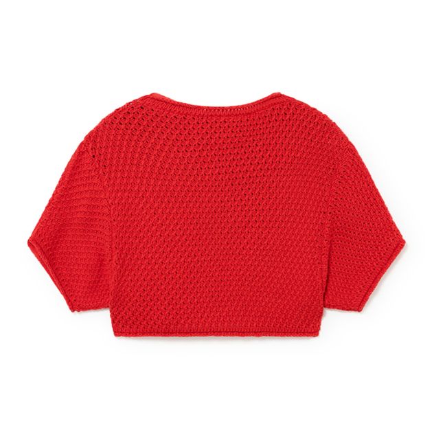 Kawaii Cropped Jumper Rosso