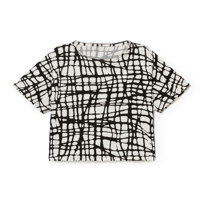 T-Shirt Coton Bio Cropped Mod Ecru- Image produit n°0