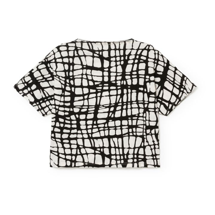 Mod Cropped Organic Cotton T-shirt Ecru- Product image n°1