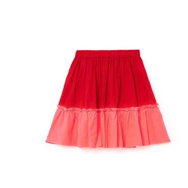 Kawaii Two-Tone Skirt Red- Product image n°0