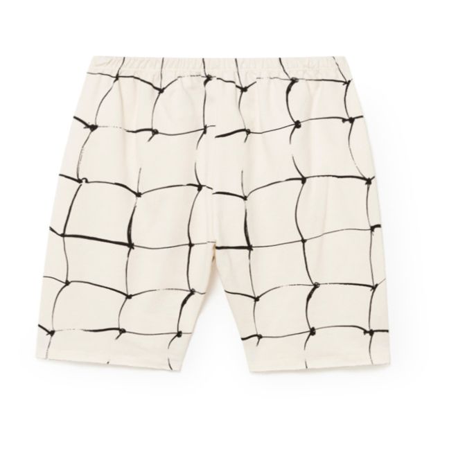 Arty Organic Cotton Fleece Shorts Ecru
