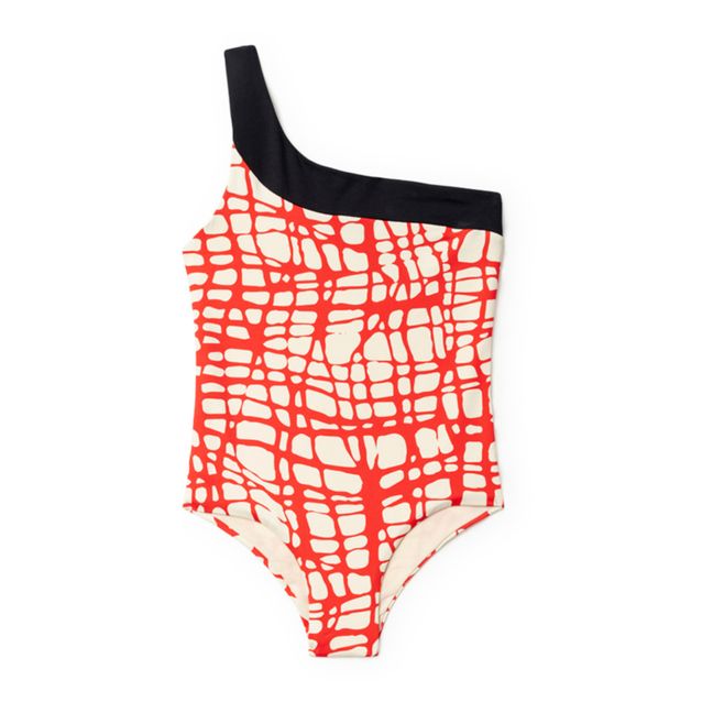 Mod Polyamide Swimsuit Rosso