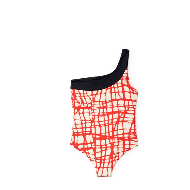 Mod Polyamide Swimsuit Rosso