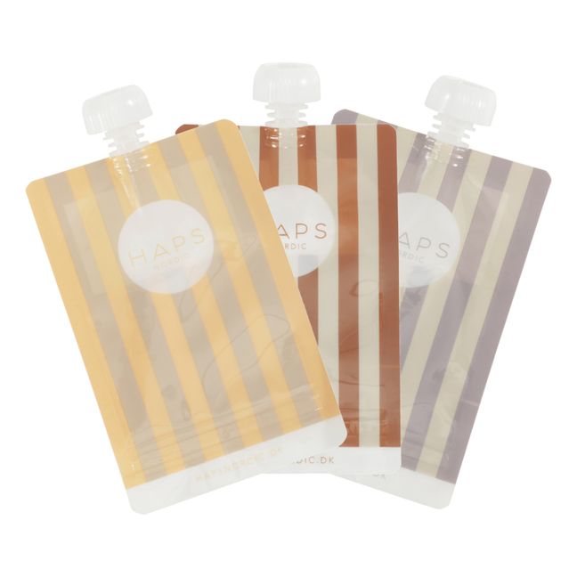 Gourde réutilisable - Pack de 3 | Beige