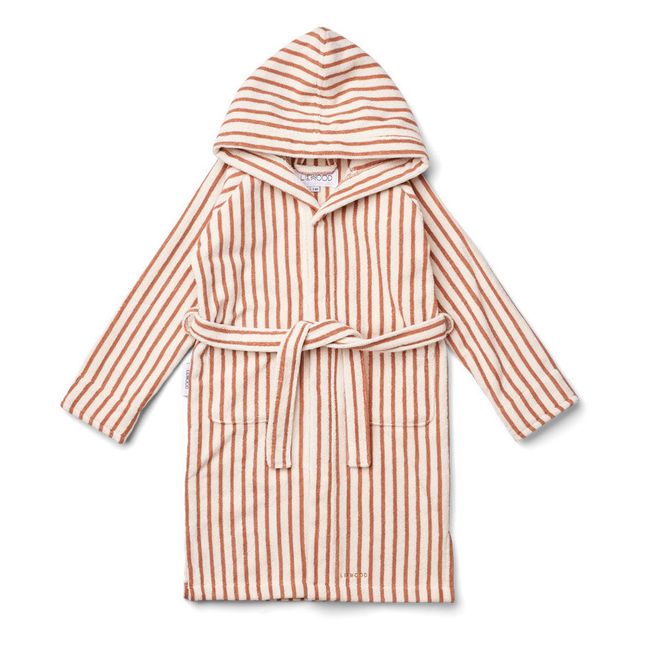 Luah Organic Cotton Terry Bathrobe Sand Liewood Design Children Smallable
