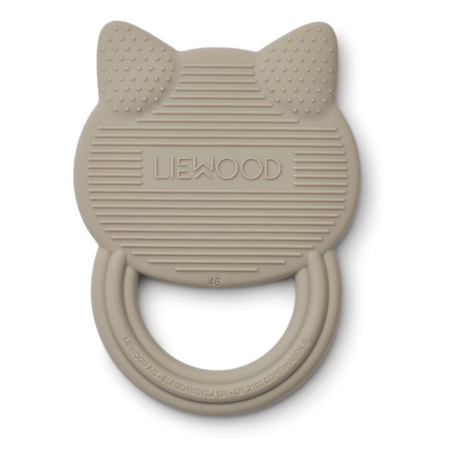 Silicone Cat Teething Ring Gris