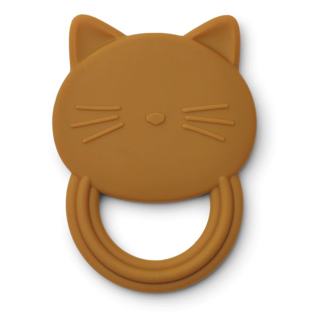 Beißring Katze aus Silikon | Karamel