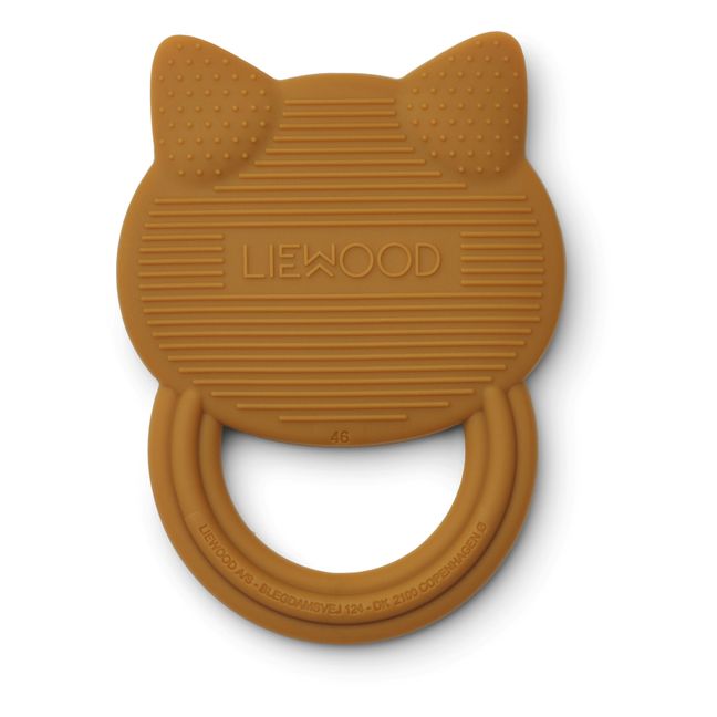 Silicone Cat Teething Ring Caramelo