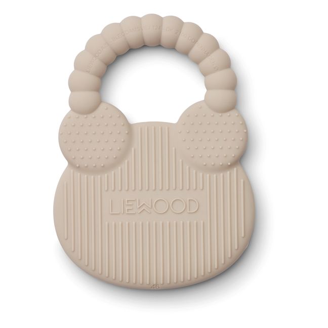 Silicone Bear Teething Ring | Beige