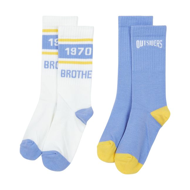 Pack 2 Chaussettes Outsiders Brothers Blanc