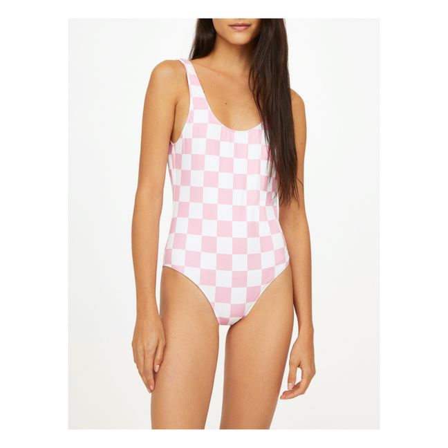 Pamela Checkered Swimsuit Pink