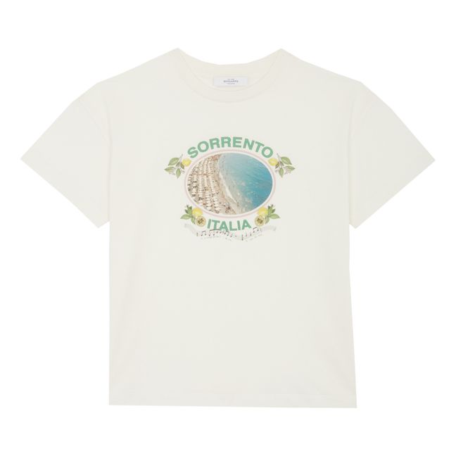 T-shirt Never Italia, in cotone biologico  Ecru