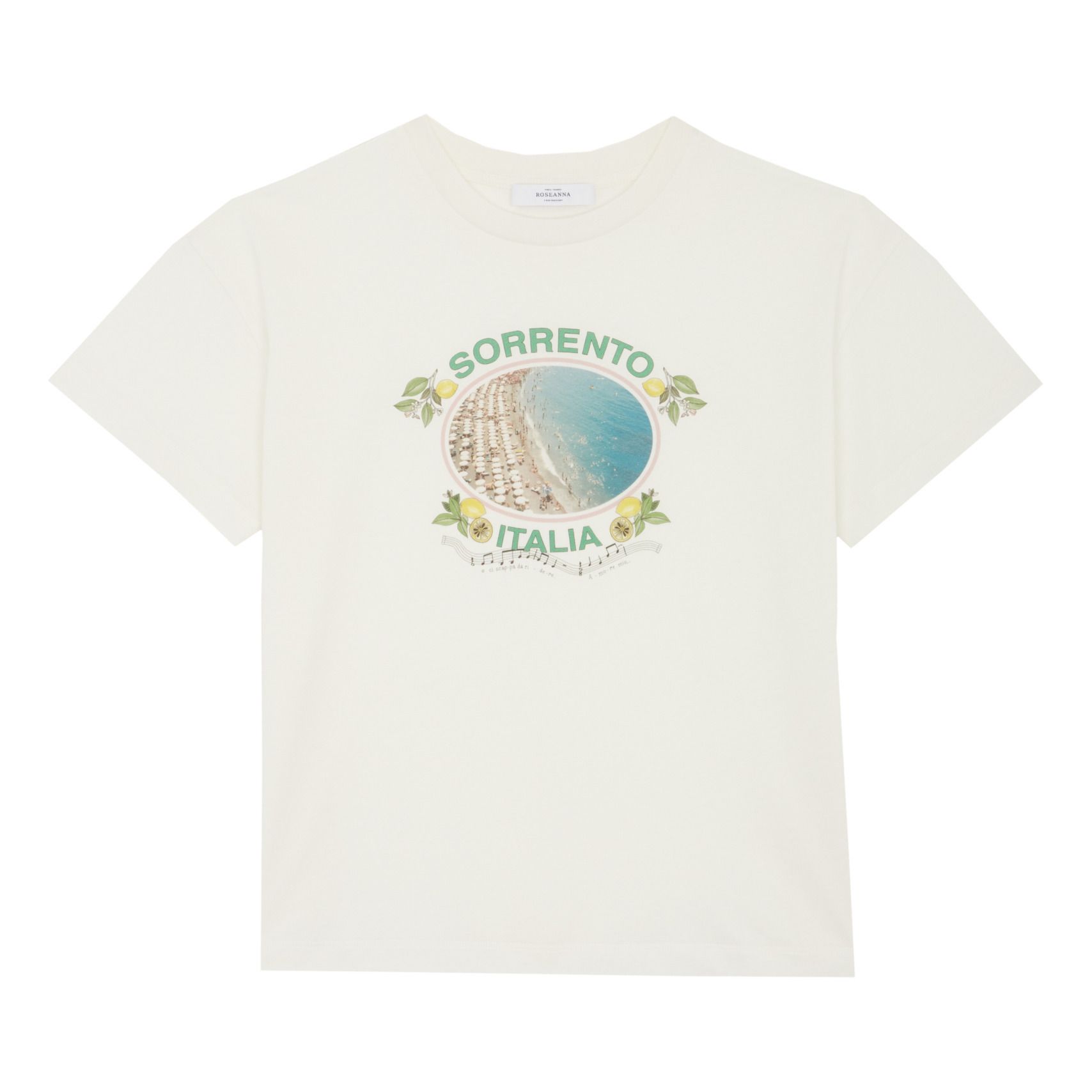 Never Italia Organic Cotton T-shirt Ecru
