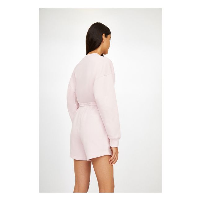 Dan RR Organic Cotton Fleece Shorts Pale pink