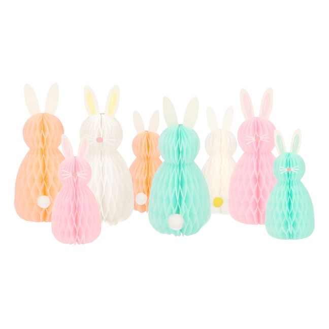 Decorative Paper Rabbits - Set of 8