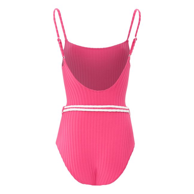 Maillot Une Pièce Nina Ceinturé | Rose