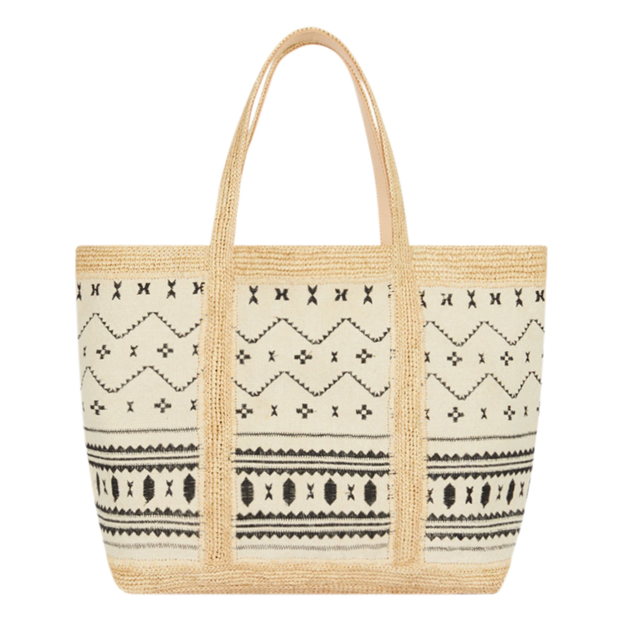 large raffia tote