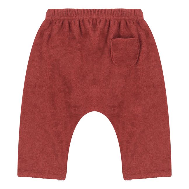 Balassi Terry Cloth Trousers Rosso