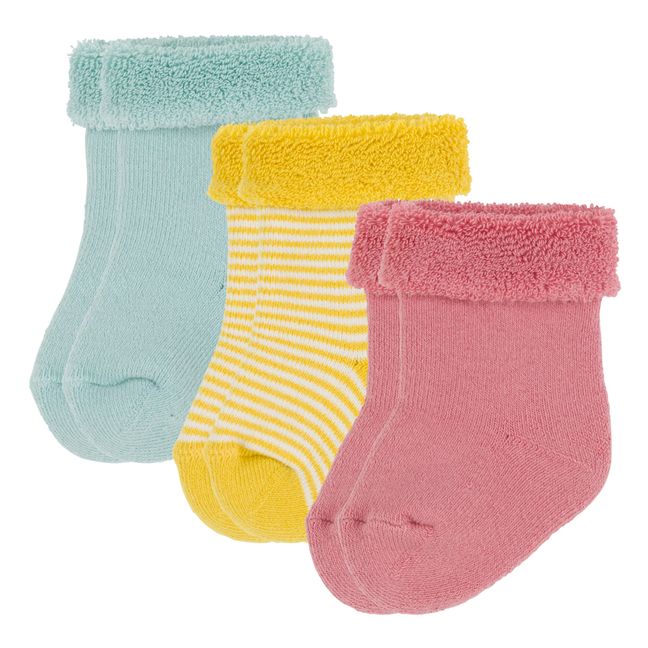 Knit Socks - Set of 3 Mustard