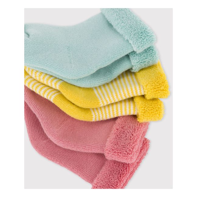 Knit Socks - Set of 3 Mustard