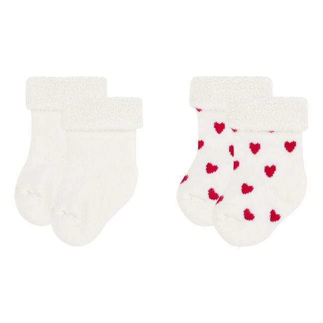 Knitted Socks - Set of 2 White