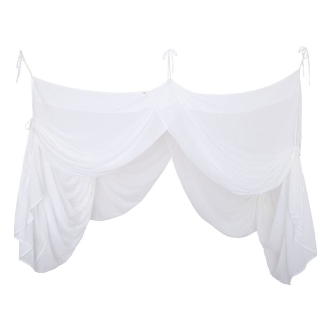 Dosel de cama dobble de algodón orgánico | White