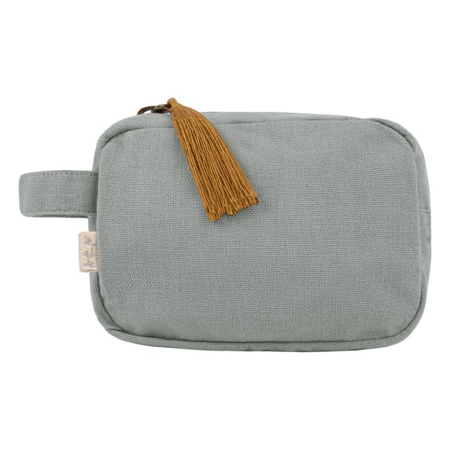 Companion Organic Cotton Waterproof Toiletry Bag Silver Grey S019