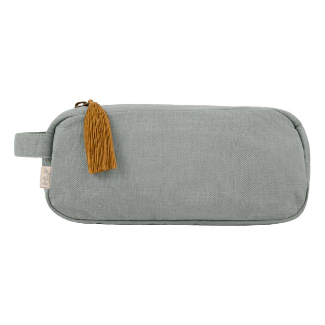 Kulturbeutel aus Bio-Baumwolle Wasserfest | Silver Grey S019