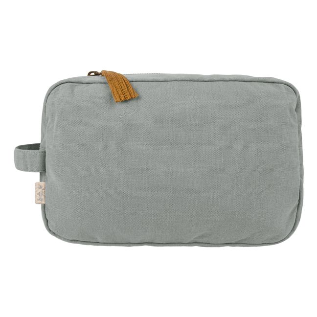 Kulturbeutel aus Bio-Baumwolle Wasserfest | Silver Grey S019
