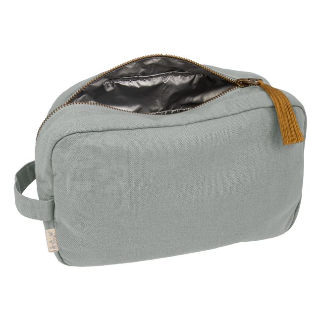 Trousse Companion waterproof en coton bio | Silver Grey S019