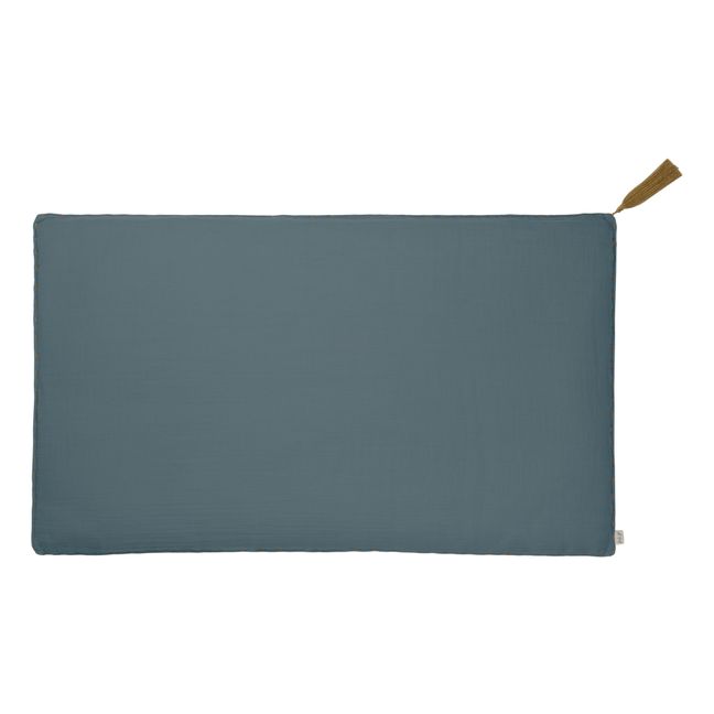 Coussin rectangulaire en coton bio | Ice Blue S032