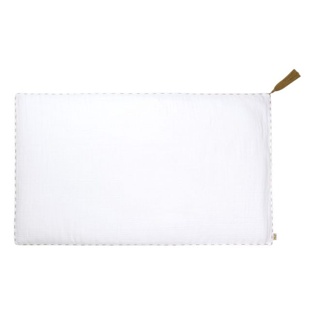 Organic Cotton Rectangular Cushion | White