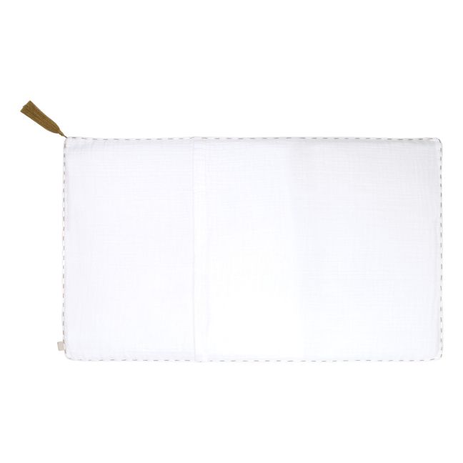 Cojín rectangular de algodón orgánico | White