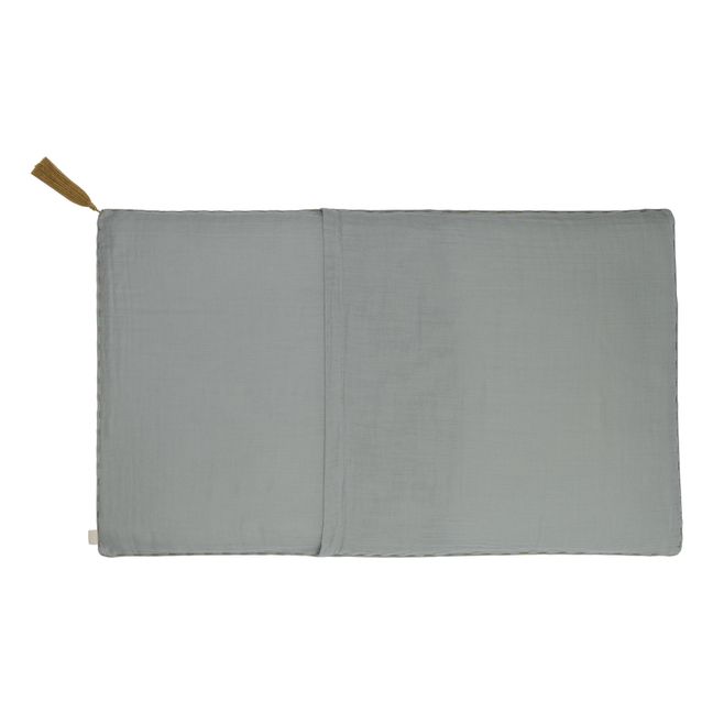 Cojín rectangular de algodón orgánico | Silver Grey S019
