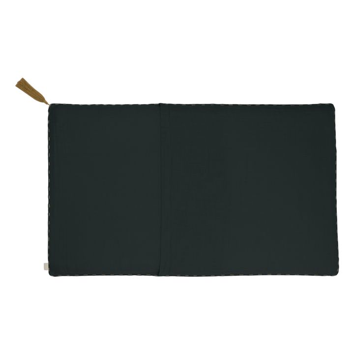 Organic Cotton Rectangular Cushion | Dark Grey S021- Immagine del prodotto n°1